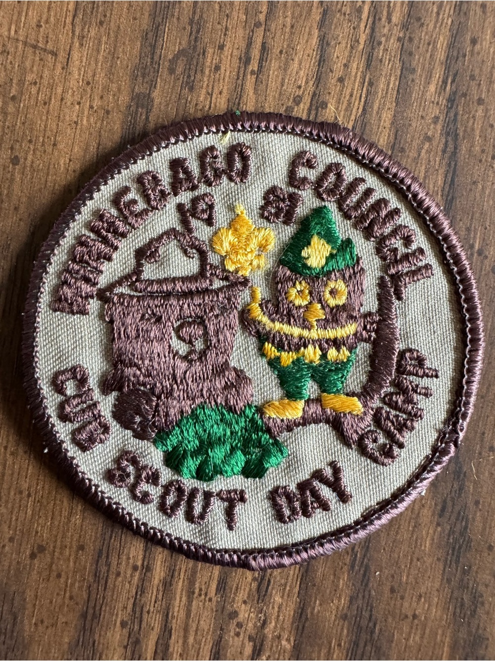 Vintage Scout Patch — Cub Scout Day Camp 1981 Embroidered Badge Lot of 2 Badges